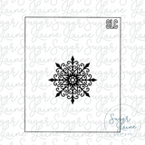 Snowflake with silk screen stencil set